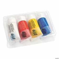 Promo ❤️ 50 ml American Crafts™ Primary Colors Acrylic Paint - Set of 4 ⌛ -Crafts For Her Shop 50 ml american crafts sup sup primary colors acrylic paint set of 413966024 a02