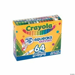 Best Pirce 🥰 64-Color Crayola® Pip-Squeaks™ Skinnies Fine Tip Markers - 1 Box 🎉