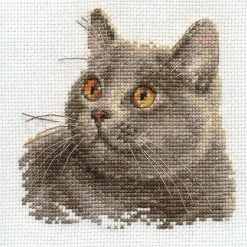 Hot Sale ๐คฉ Alisa - British Cat 0-134 Counted Cross-Stitch Kit ๐