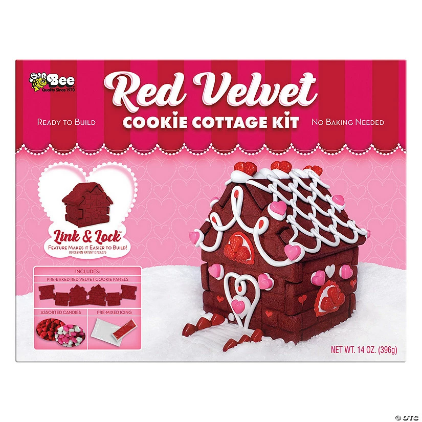 Deals 🧨 Bee® Red Velvet Cookie Cottage Kit - Makes 1 🥰 3 Deals 🧨 Bee® Red Velvet Cookie Cottage Kit - Makes 1 🥰