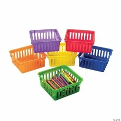 New ✔️ Classroom Small Square Storage Baskets - 6 Pc. 👏