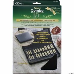 Outlet 💯 Clover Takumi Bamboo Interchangeable Circular Knitting Needle Set 🥰 -Crafts For Her Shop clover takumi bamboo interchangeable circular knitting needle set13819338 a01