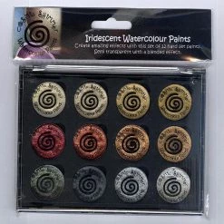 Budget 🛒 Cosmic Shimmer Iridescent Watercolour Pallet set Metallics 🎁