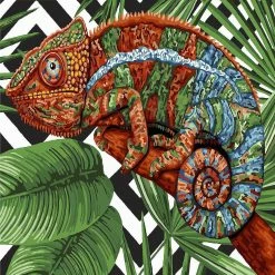 Deals 🔥 Crafting Spark - Painting by Numbers kit Crafting Spark Chameleon H102 19.69 x 15.75 in ⌛