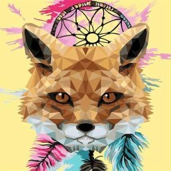 Cheap 🛒 Crafting Spark - Painting by Numbers kit Crafting Spark Fox R037 19.69 x 15.75 in 😍