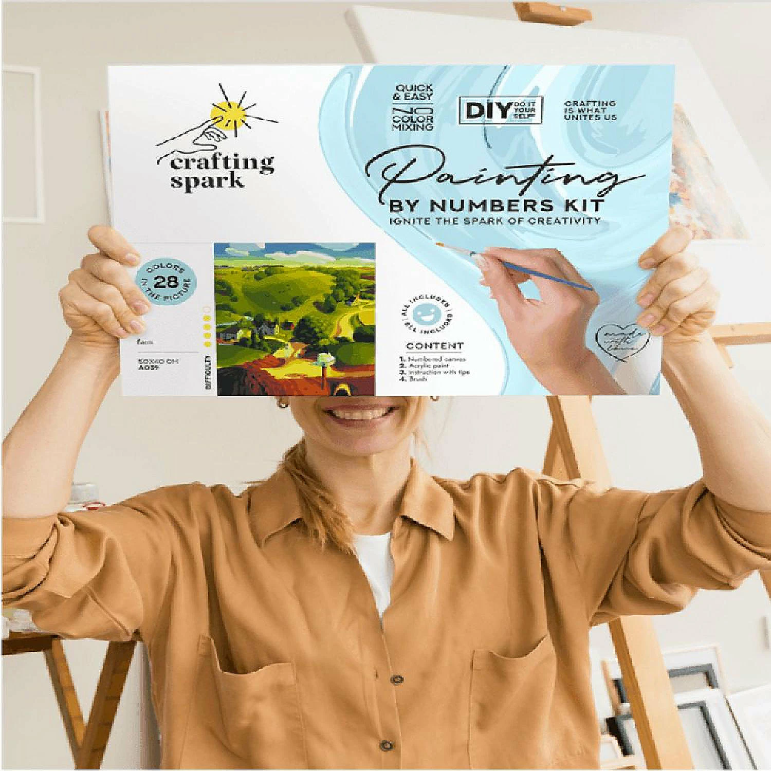 New ๐ Crafting Spark - Painting by Numbers kit Crafting Spark Orchid B081 19.69 x 15.75 in ๐ 4 New ๐ Crafting Spark - Painting by Numbers kit Crafting Spark Orchid B081 19.69 x 15.75 in ๐ - Image 2