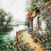 New 🤩 Crafting Spark (Wizardi) - Along the River B581L Counted Cross-Stitch Kit 🛒 -Crafts For Her Shop crafting spark wizardi along the river b581l counted cross stitch kit14222289NOWA