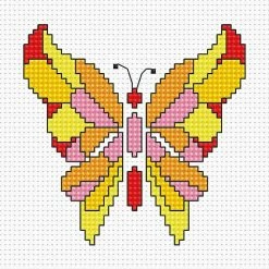 Cheapest ๐ฅฐ Crafting Spark (Wizardi) - Butterfly B049L Counted Cross-Stitch Kit ๐