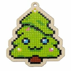 Best deal 🤩 Crafting Spark (Wizardi) - 🔔 Christmas Tree WWP316 Diamond Painting on Plywood Kit ✨