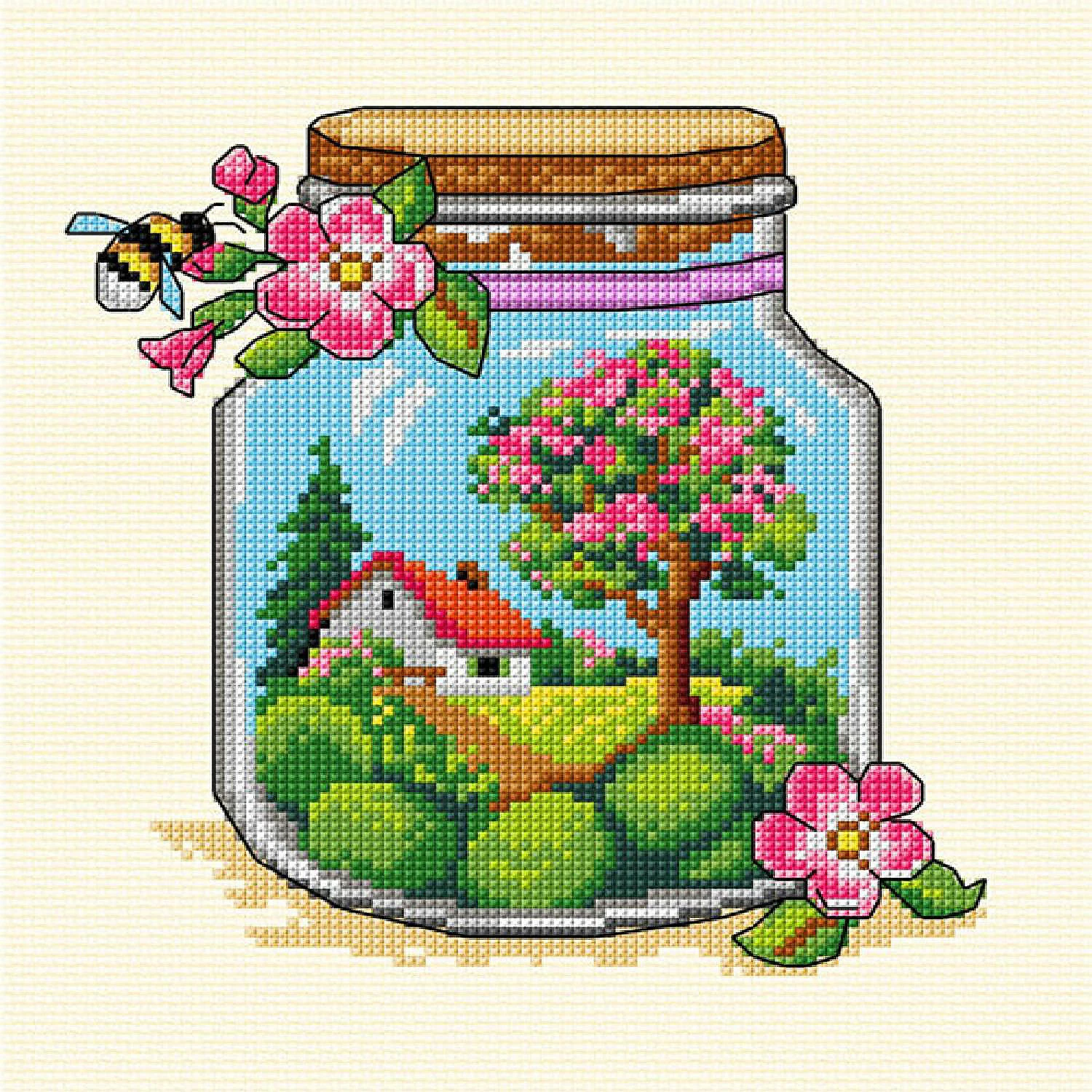 Best reviews of ๐ Crafting Spark (Wizardi) - Complete counted cross-stitch kit "Spring Jar" 7775 โญ 3 Best reviews of ๐ Crafting Spark (Wizardi) - Complete counted cross-stitch kit "Spring Jar" 7775 โญ
