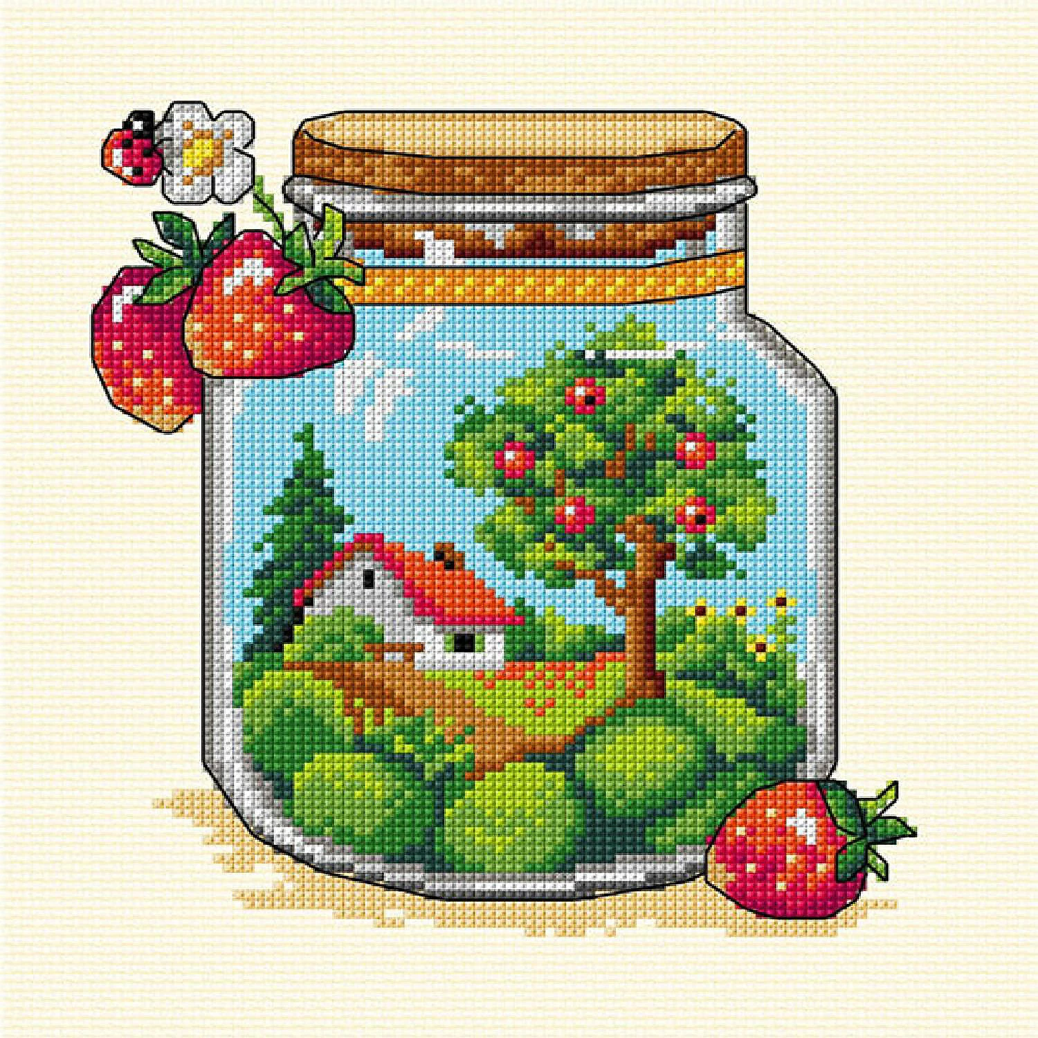 Coupon โญ Crafting Spark (Wizardi) - Complete counted cross-stitch kit "Summer Jar" 7776 ๐ฏ 3 Coupon โญ Crafting Spark (Wizardi) - Complete counted cross-stitch kit "Summer Jar" 7776 ๐ฏ