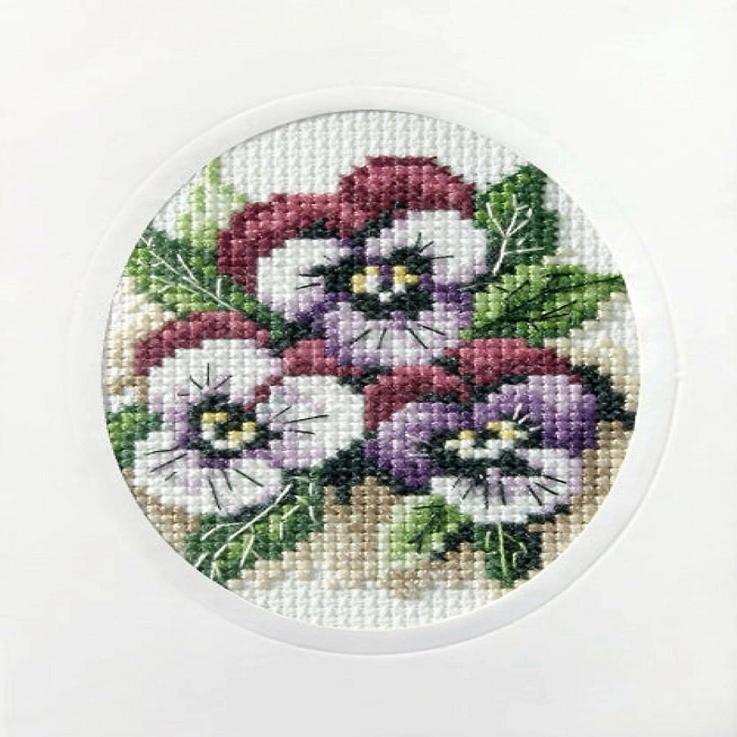 New โค๏ธ Crafting Spark (Wizardi) - Complete cross stitch kit - greetings card "Pansies" 6161 ๐ฅ 4 New โค๏ธ Crafting Spark (Wizardi) - Complete cross stitch kit - greetings card "Pansies" 6161 ๐ฅ - Image 2