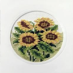 Flash Sale ✔️ Crafting Spark (Wizardi) - Complete cross stitch kit - greetings card "Sunflowers" 6099 🛒 -Crafts For Her Shop crafting spark wizardi complete cross stitch kit greetings card sunflowers 609914222415 a01NOWA