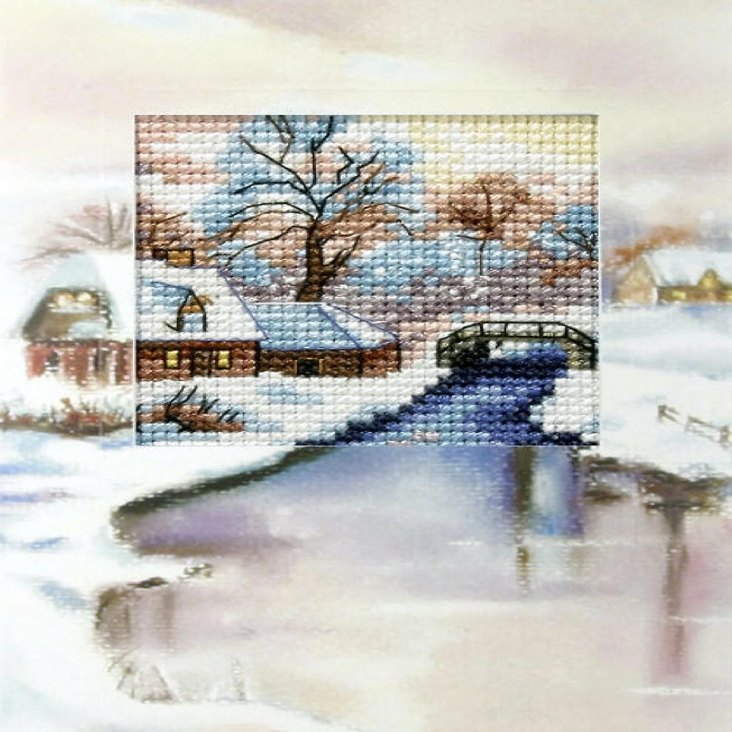 Best deal ๐ Crafting Spark (Wizardi) - Complete cross stitch kit - greetings card "Winter landscape" 6197 ๐งจ 3 Best deal ๐ Crafting Spark (Wizardi) - Complete cross stitch kit - greetings card "Winter landscape" 6197 ๐งจ