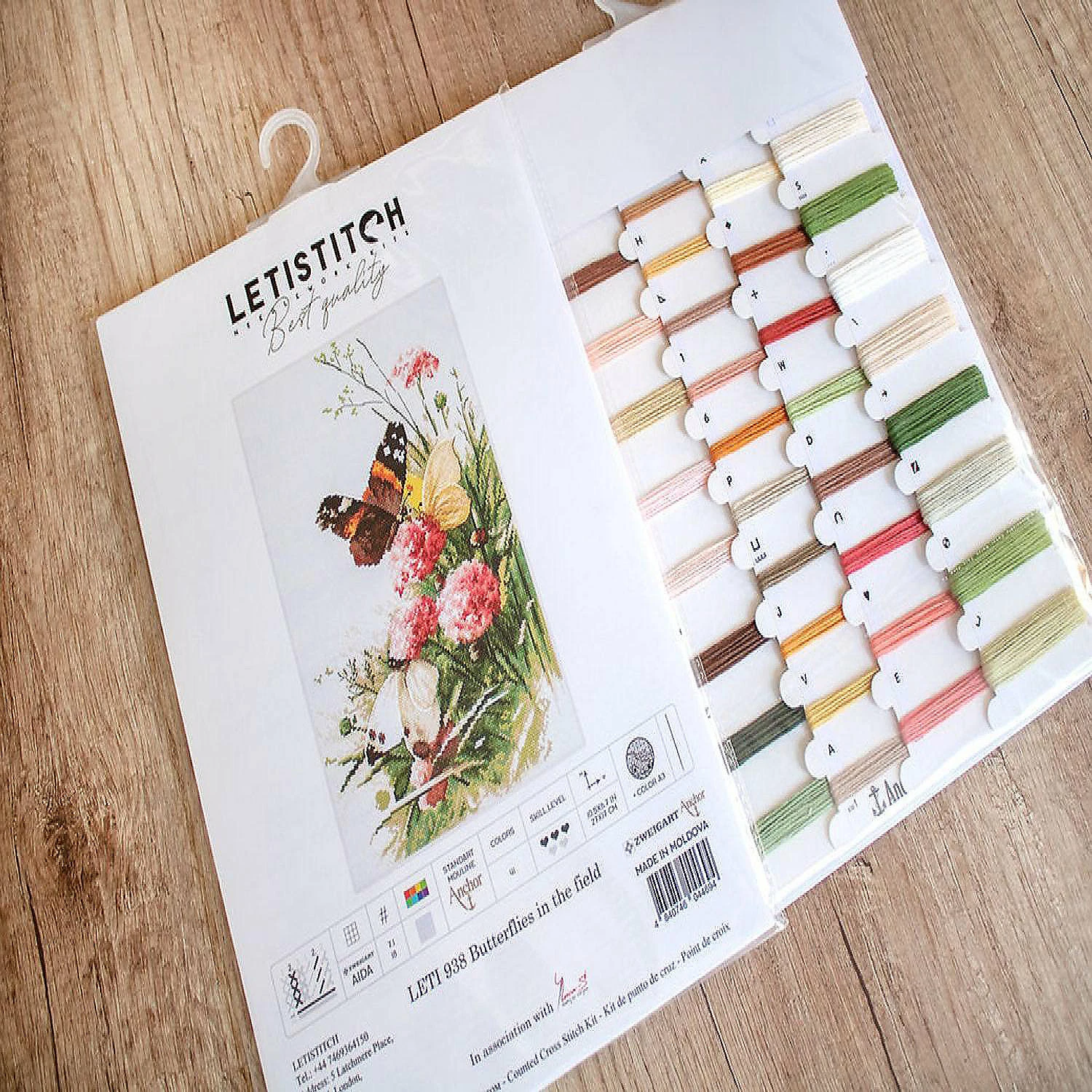 Promo π Crafting Spark (Wizardi) - Counted Cross Stitch Kit Butterflies in the field Leti938 π 4 Promo π Crafting Spark (Wizardi) - Counted Cross Stitch Kit Butterflies in the field Leti938 π - Image 2