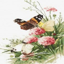 Promo 🎉 Crafting Spark (Wizardi) - Counted Cross Stitch Kit Butterflies in the field Leti938 👍