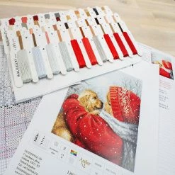 Coupon 🎉 Crafting Spark (Wizardi) - Counted Cross Stitch Kit 🎄 Christmas hugs L8019 🎉 -Crafts For Her Shop crafting spark wizardi counted cross stitch kit christmas hugs l801914222248 a01NOWA