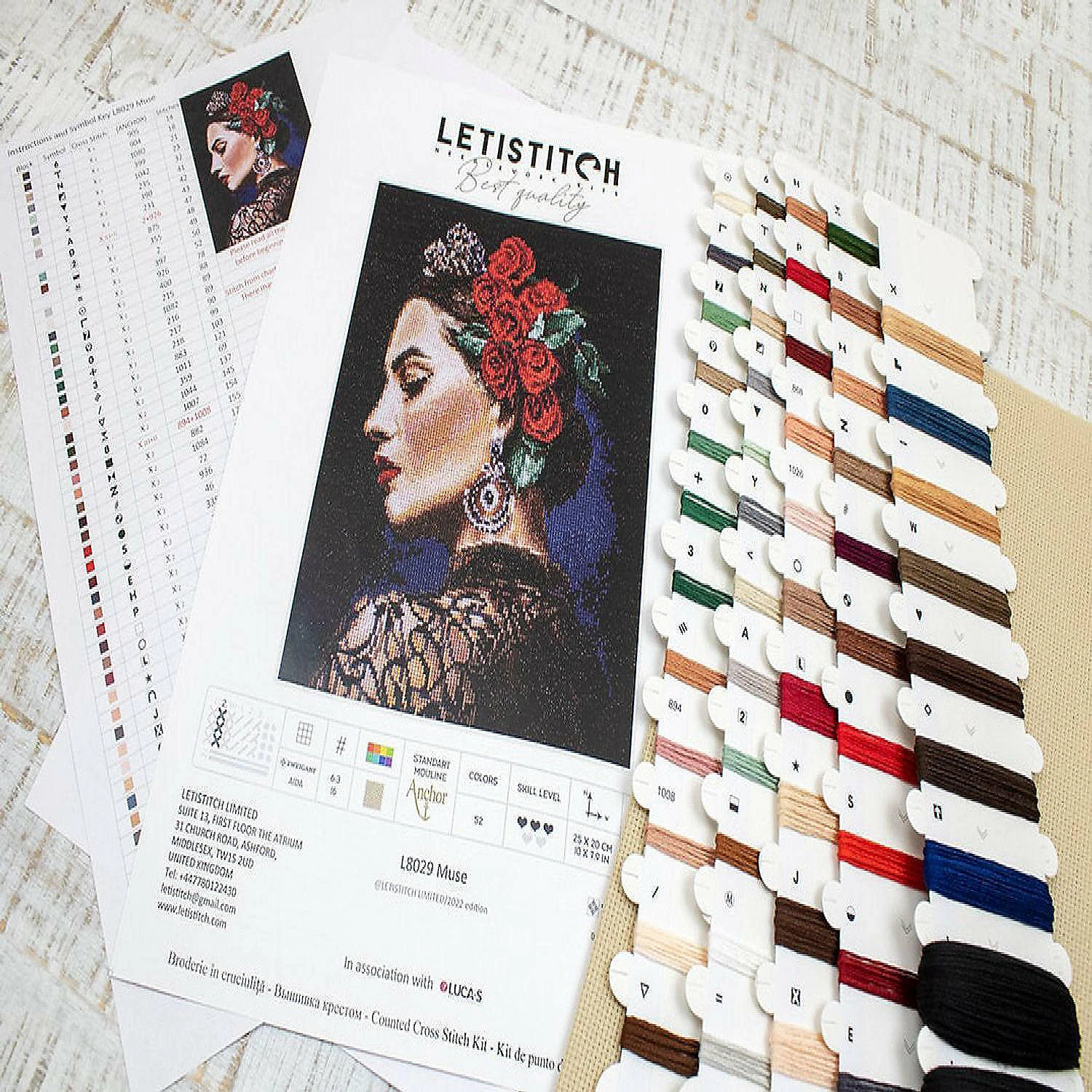 Best Pirce 🎉 Crafting Spark (Wizardi) - Counted Cross Stitch Kit Muse L8029 🔔 4 Best Pirce 🎉 Crafting Spark (Wizardi) - Counted Cross Stitch Kit Muse L8029 🔔 - Image 2