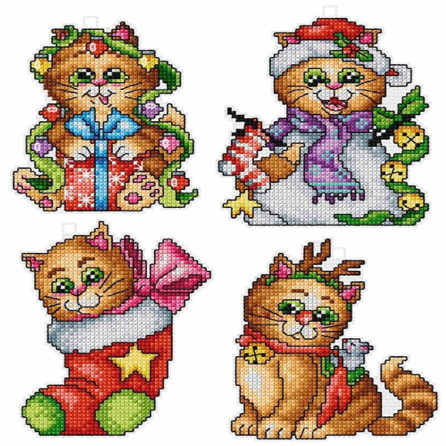 Deals ๐ Crafting Spark (Wizardi) - Counted cross stitch kit with plastic canvas "Cats" set of 4 designs 7627 โญ 3 Deals ๐ Crafting Spark (Wizardi) - Counted cross stitch kit with plastic canvas "Cats" set of 4 designs 7627 โญ