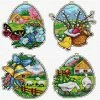 Best deal 😀 Crafting Spark (Wizardi) - Counted cross stitch kit with plastic canvas "Easter eggs" set of 4 designs 7671 👍 -Crafts For Her Shop crafting spark wizardi counted cross stitch kit with plastic canvas easter eggs set of 4 designs 767114222251NOWA