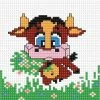 Flash Sale 👍 Crafting Spark (Wizardi) - Cow B047L Counted Cross-Stitch Kit ✨ -Crafts For Her Shop crafting spark wizardi cow b047l counted cross stitch kit14222470NOWA