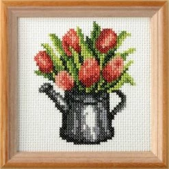 Cheapest 🤩 Crafting Spark (Wizardi) - Cross stitch kit "Tulips" 7592 💯 -Crafts For Her Shop crafting spark wizardi cross stitch kit tulips 759214222529 a01NOWA