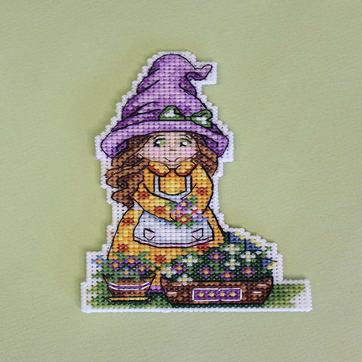 Wholesale 🤩 Crafting Spark (Wizardi) - Cute Gnome Lady SR-822 Plastic Canvas Counted Cross Stitch Kit 🥰 5 Wholesale 🤩 Crafting Spark (Wizardi) - Cute Gnome Lady SR-822 Plastic Canvas Counted Cross Stitch Kit 🥰 - Image 3