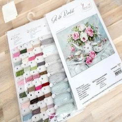 Deals 🛒 Crafting Spark (Wizardi) - English Tea & Roses B2317L Counted Cross-Stitch Kit 🥰 -Crafts For Her Shop crafting spark wizardi english tea and roses b2317l counted cross stitch kit14222520 a03NOWA