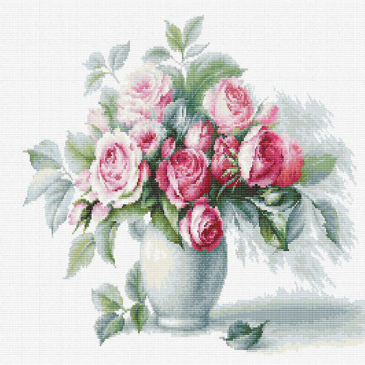 Cheap ๐ Crafting Spark (Wizardi) - Etude with Roses B2280L Counted Cross-Stitch Kit ๐ 3 Cheap ๐ Crafting Spark (Wizardi) - Etude with Roses B2280L Counted Cross-Stitch Kit ๐