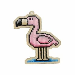 New ๐ Crafting Spark (Wizardi) - Flamingo CSW285 Diamond Painting on Plywood Kit ๐