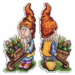 Budget 🤩 Crafting Spark (Wizardi) - Garden Helper SR-823 Plastic Canvas Counted Cross Stitch Kit ⭐