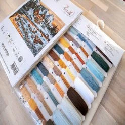 New 🥰 Crafting Spark (Wizardi) - Geese on the Stream B590L Counted Cross-Stitch Kit 🔔 -Crafts For Her Shop crafting spark wizardi geese on the stream b590l counted cross stitch kit14222381 a03NOWA