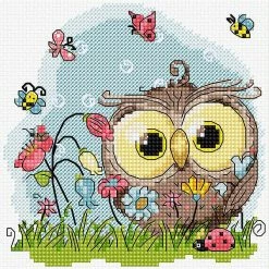 Promo 🧨 Crafting Spark (Wizardi) - Happy Owl B1401L Counted Cross-Stitch Kit 🧨