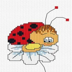Brand new 🥰 Crafting Spark (Wizardi) - Ladybird B064L Counted Cross-Stitch Kit 🎁
