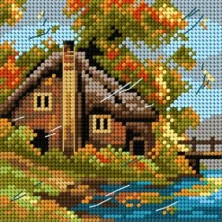 Coupon ⌛ Crafting Spark (Wizardi) - Needlepoint canvas for halfstitch without yarn Autumn 2563D - Printed Tapestry Canvas 🥰 -Crafts For Her Shop crafting spark wizardi needlepoint canvas for halfstitch without yarn autumn 2563d printed tapestry canvas14222294 a01NOWA