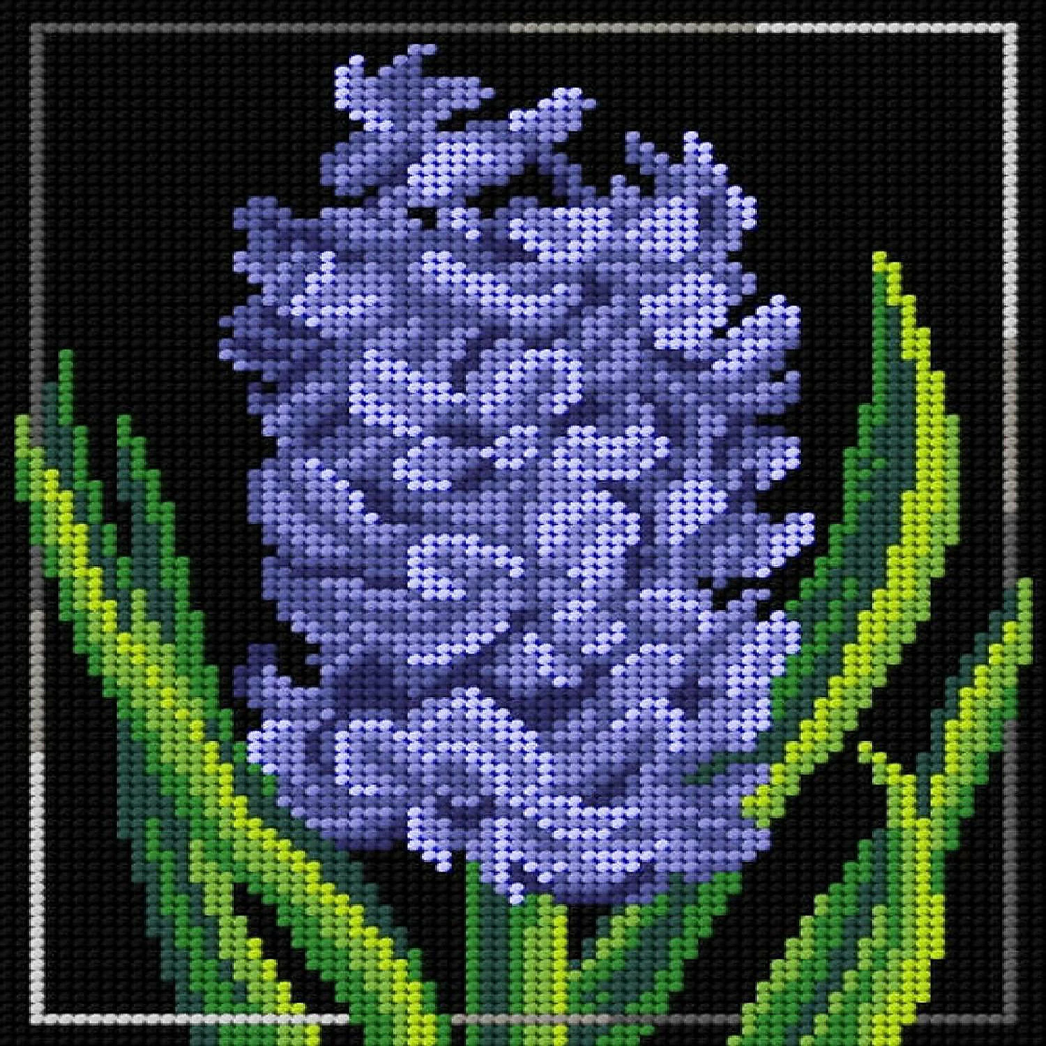 Cheapest ✨ Crafting Spark (Wizardi) - Needlepoint canvas for halfstitch without yarn Hyacinth 3052F - Printed Tapestry Canvas 🎉 3 Cheapest ✨ Crafting Spark (Wizardi) - Needlepoint canvas for halfstitch without yarn Hyacinth 3052F - Printed Tapestry Canvas 🎉
