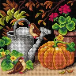 Top 10 😍 Crafting Spark (Wizardi) - Needlepoint canvas for halfstitch without yarn In the Garden 3231H - Printed Tapestry Canvas 👍