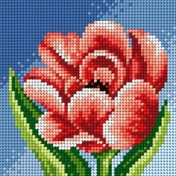 Best Sale ✨ Crafting Spark (Wizardi) - Needlepoint canvas for halfstitch without yarn Peony 2443D - Printed Tapestry Canvas 🔥