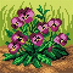 Best Pirce 👍 Crafting Spark (Wizardi) - Needlepoint canvas for halfstitch without yarn Purple Pansies 2107D - Printed Tapestry Canvas 🛒 -Crafts For Her Shop crafting spark wizardi needlepoint canvas for halfstitch without yarn purple pansies 2107d printed tapestry canvas14222398 a01NOWA