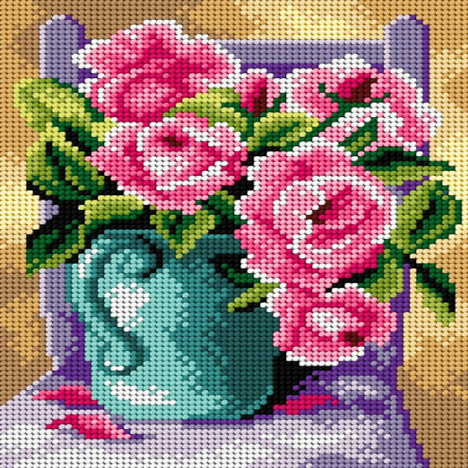 Top 10 โ Crafting Spark (Wizardi) - Needlepoint canvas for halfstitch without yarn Still Life with Roses 2893F - Printed Tapestry Canvas ๐ 4 Top 10 โ Crafting Spark (Wizardi) - Needlepoint canvas for halfstitch without yarn Still Life with Roses 2893F - Printed Tapestry Canvas ๐ - Image 2