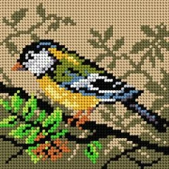 Top 10 😍 Crafting Spark (Wizardi) - Needlepoint canvas for halfstitch without yarn Titmouse 2050D - Printed Tapestry Canvas 🌟