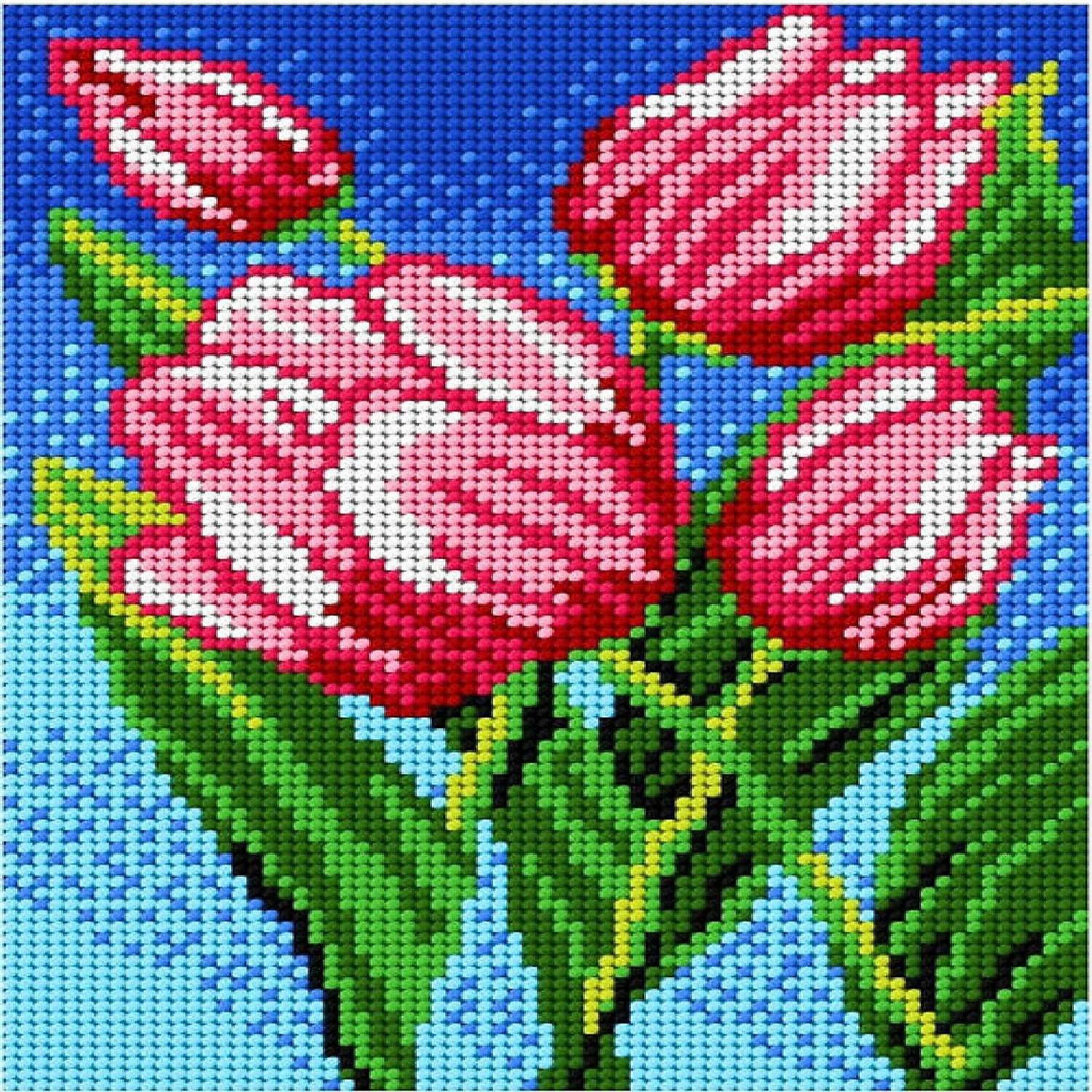 Top 10 โ Crafting Spark (Wizardi) - Needlepoint canvas for halfstitch without yarn Tulips 1828F - Printed Tapestry Canvas ๐ฅฐ 4 Top 10 โ Crafting Spark (Wizardi) - Needlepoint canvas for halfstitch without yarn Tulips 1828F - Printed Tapestry Canvas ๐ฅฐ - Image 2