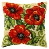 Coupon ⌛ Crafting Spark (Wizardi) - Needlepoint Cushion Kit "Poppies" 9535 👏 -Crafts For Her Shop crafting spark wizardi needlepoint cushion kit poppies 953514222365NOWA