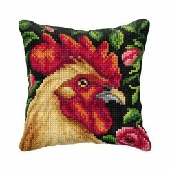 Best reviews of ⌛ Crafting Spark (Wizardi) - Needlepoint Cushion Kit "Rooster" 99018 🔔