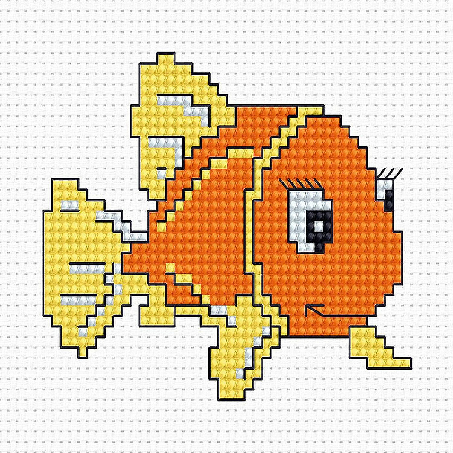 Best Pirce โจ Crafting Spark (Wizardi) - Orange Fish B081L Counted Cross-Stitch Kit ๐ 3 Best Pirce โจ Crafting Spark (Wizardi) - Orange Fish B081L Counted Cross-Stitch Kit ๐