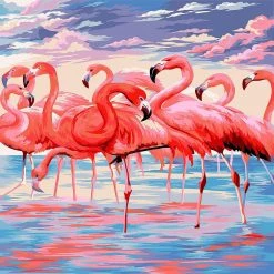 Best Sale ⌛ Crafting Spark (Wizardi) - Painting by Numbers kit Crafting Spark Flamingo H112 19.69 x 15.75 in 🎉