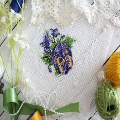 Cheap 😍 Crafting Spark (Wizardi) - Pansies SM-630 Counted Cross Stitch Kit 🌟 -Crafts For Her Shop crafting spark wizardi pansies sm 630 counted cross stitch kit14222449 a01NOWA