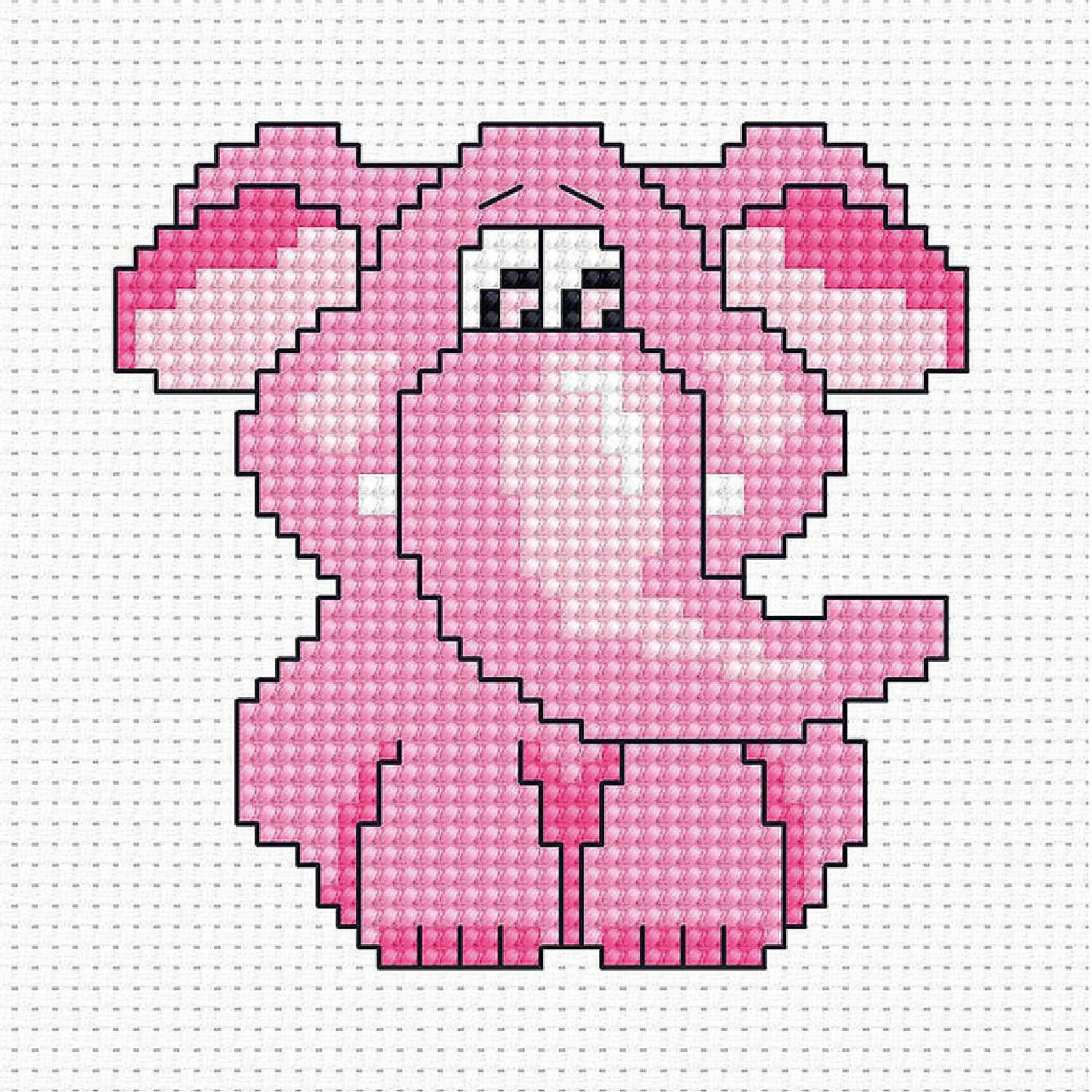Wholesale โจ Crafting Spark (Wizardi) - Pink Elephant B042L Counted Cross-Stitch Kit ๐ 4 Wholesale โจ Crafting Spark (Wizardi) - Pink Elephant B042L Counted Cross-Stitch Kit ๐ - Image 2