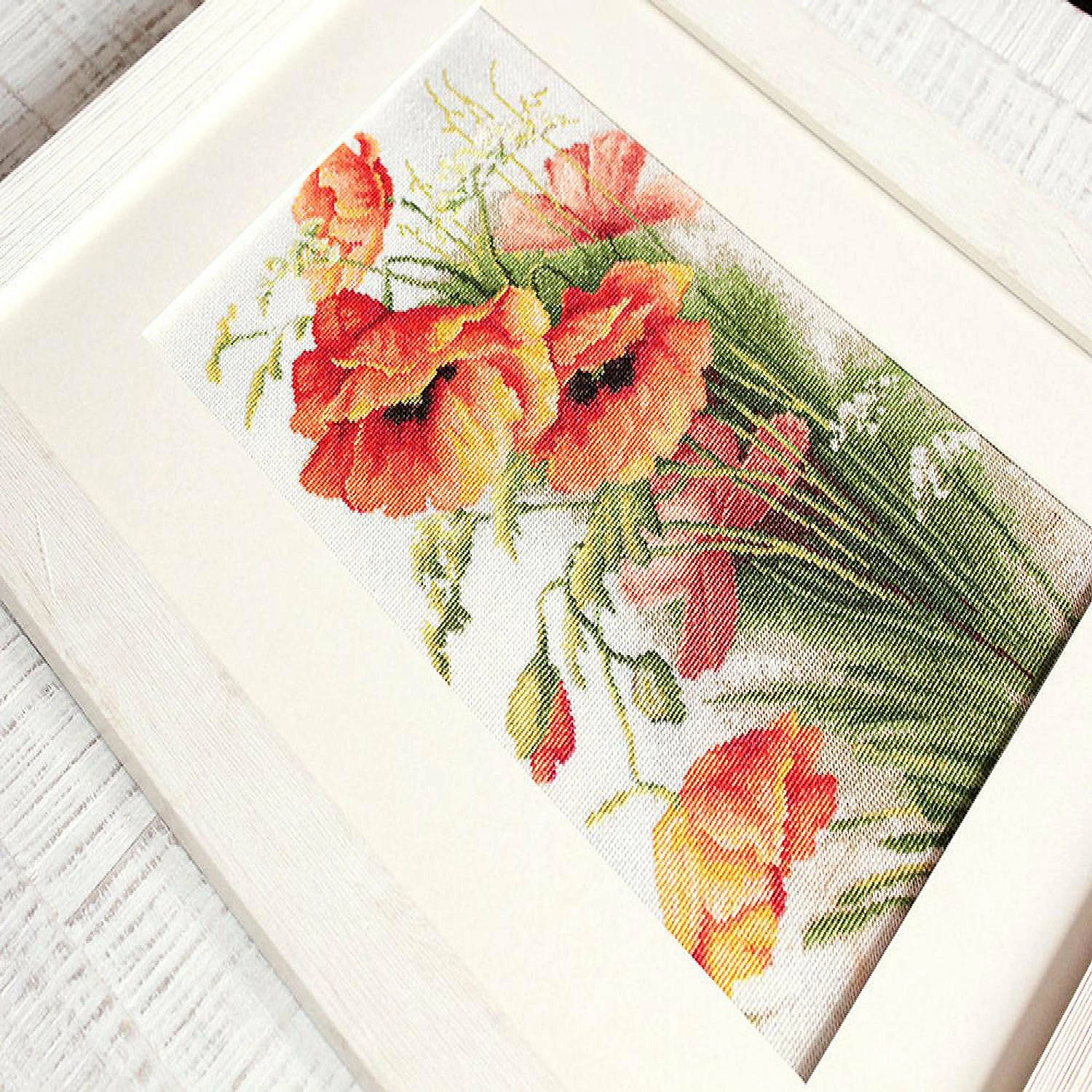 Outlet ๐ Crafting Spark (Wizardi) - Poppies B213L Counted Cross-Stitch Kit โ๏ธ 5 Outlet ๐ Crafting Spark (Wizardi) - Poppies B213L Counted Cross-Stitch Kit โ๏ธ - Image 3
