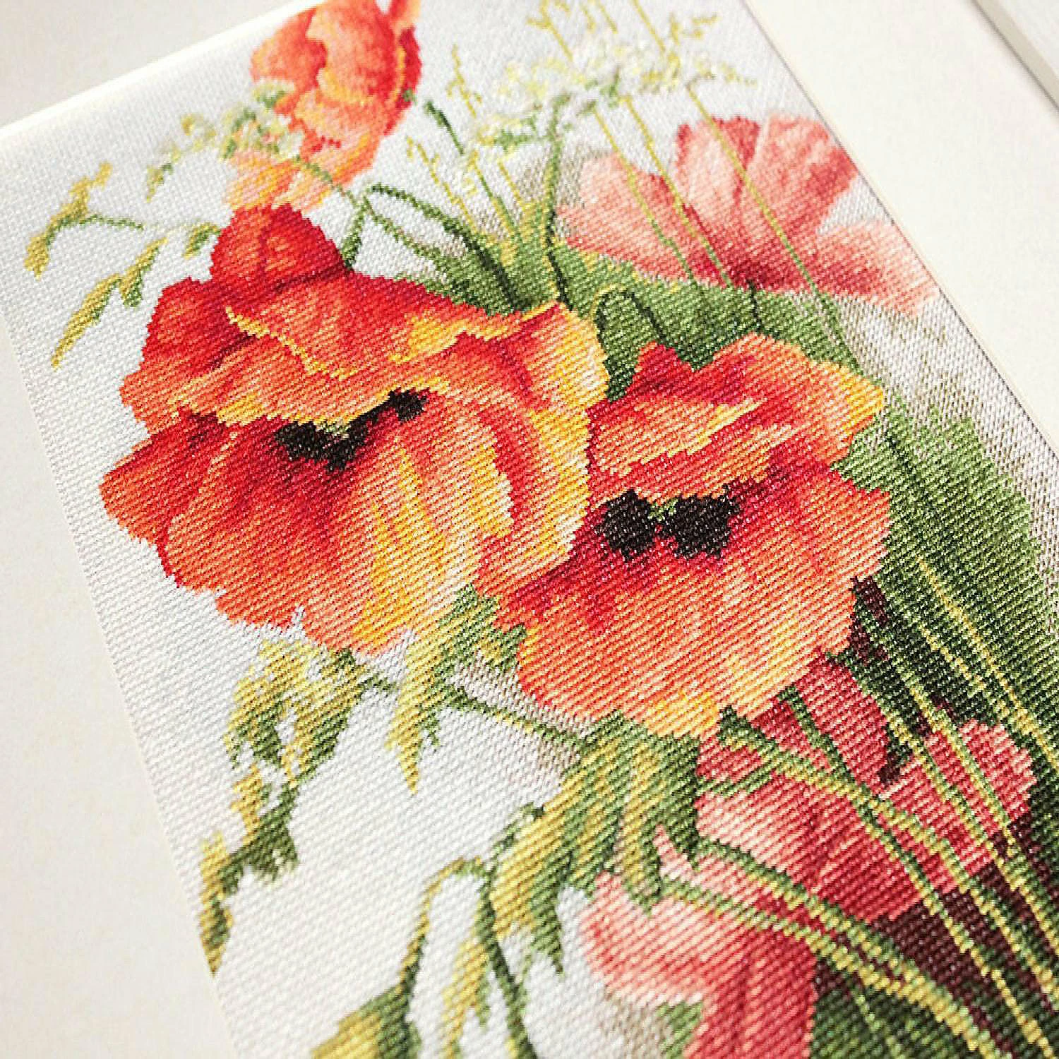 Outlet ๐ Crafting Spark (Wizardi) - Poppies B213L Counted Cross-Stitch Kit โ๏ธ 6 Outlet ๐ Crafting Spark (Wizardi) - Poppies B213L Counted Cross-Stitch Kit โ๏ธ - Image 4